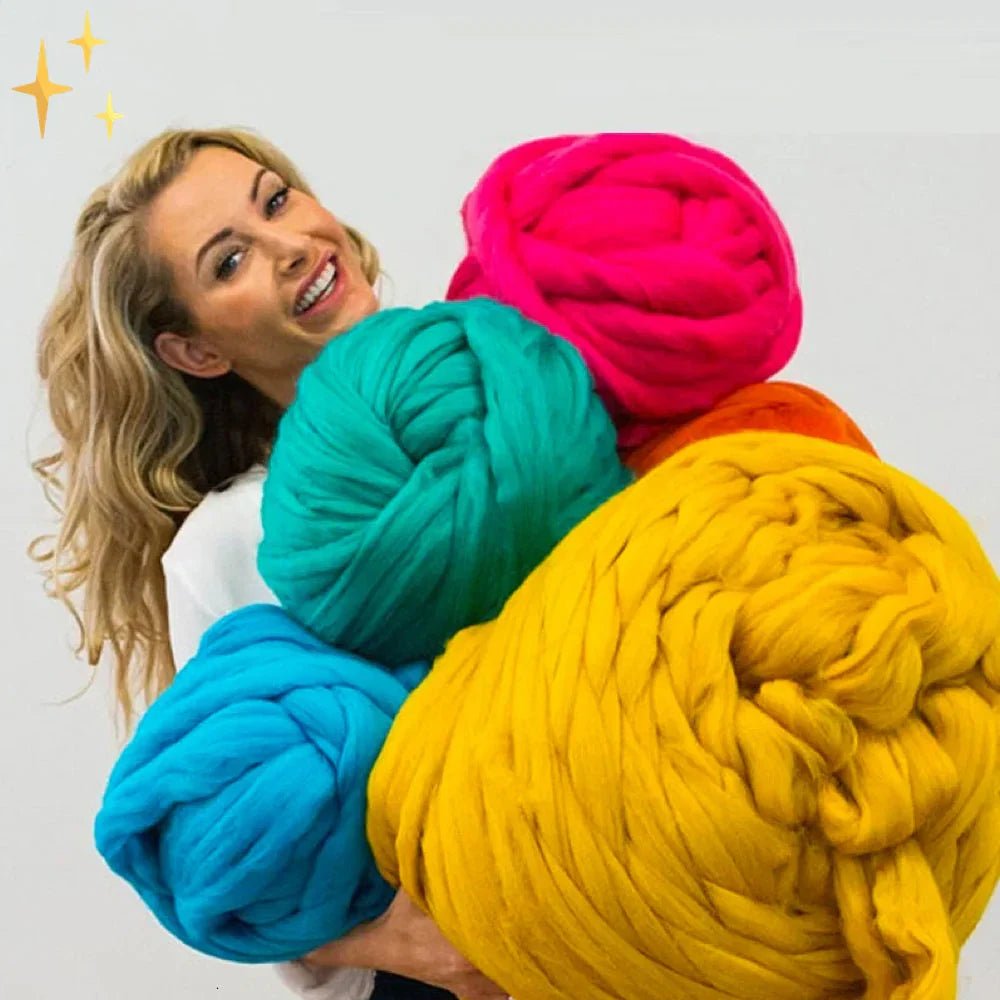 Extra Thick Chunky XL Yarn — Soft DIY Blankets & Cushions 11