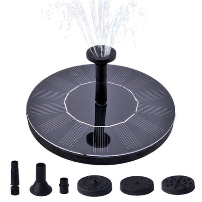Solar Fountain Pump — 4 Nozzles, Built-in Battery, Garden Pond 11