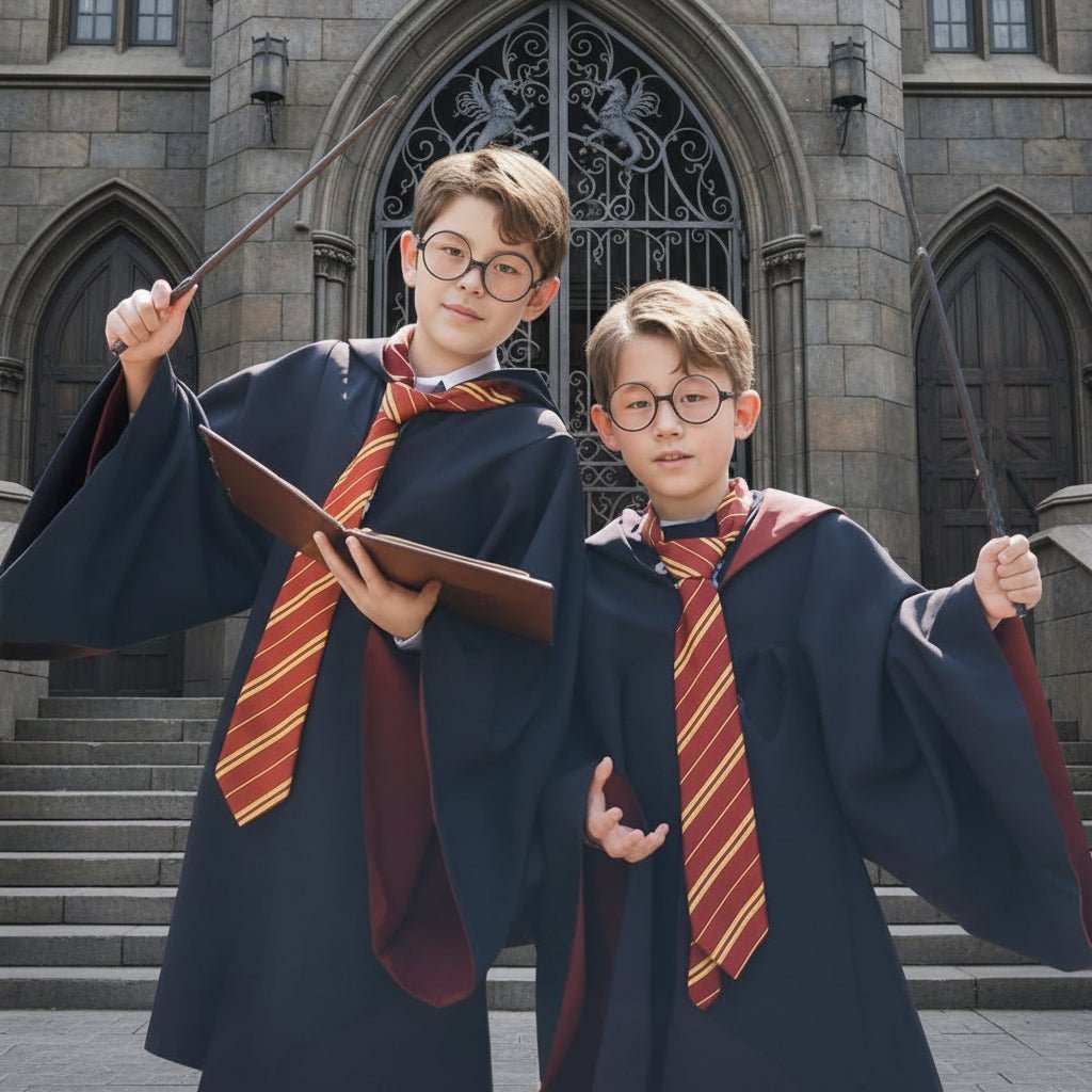 Complete Wizard Costume with Cloak & Accessories — Kids & Adults 11
