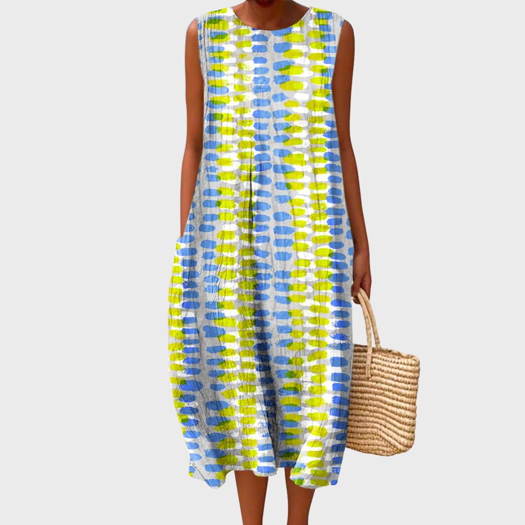 Abito in Cotone Leggero Midi Elegante Estivo