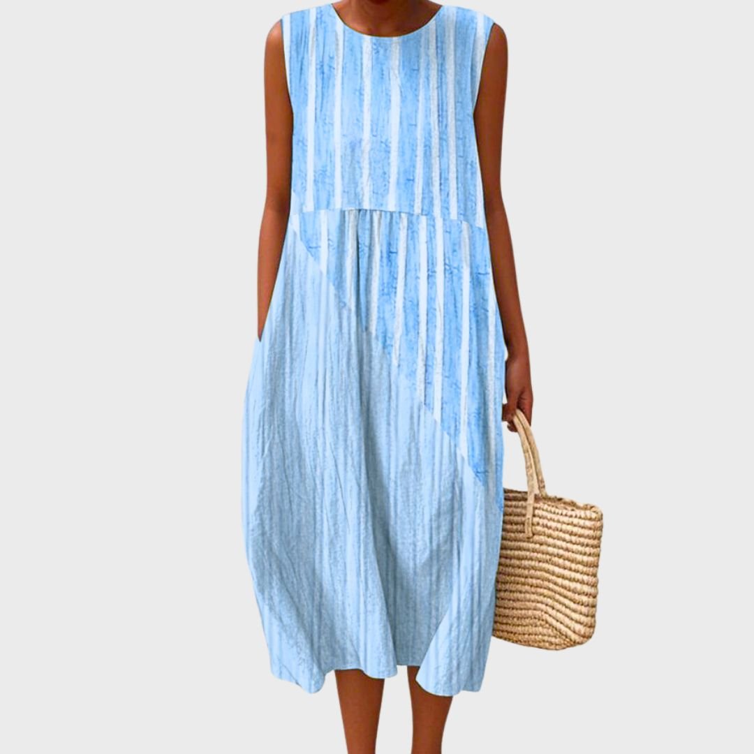 Abito in Cotone Leggero Midi Elegante Estivo
