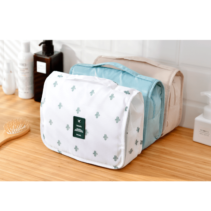 Waterproof Travel Cosmetic Bag with Hook — Beauty Organizer 18