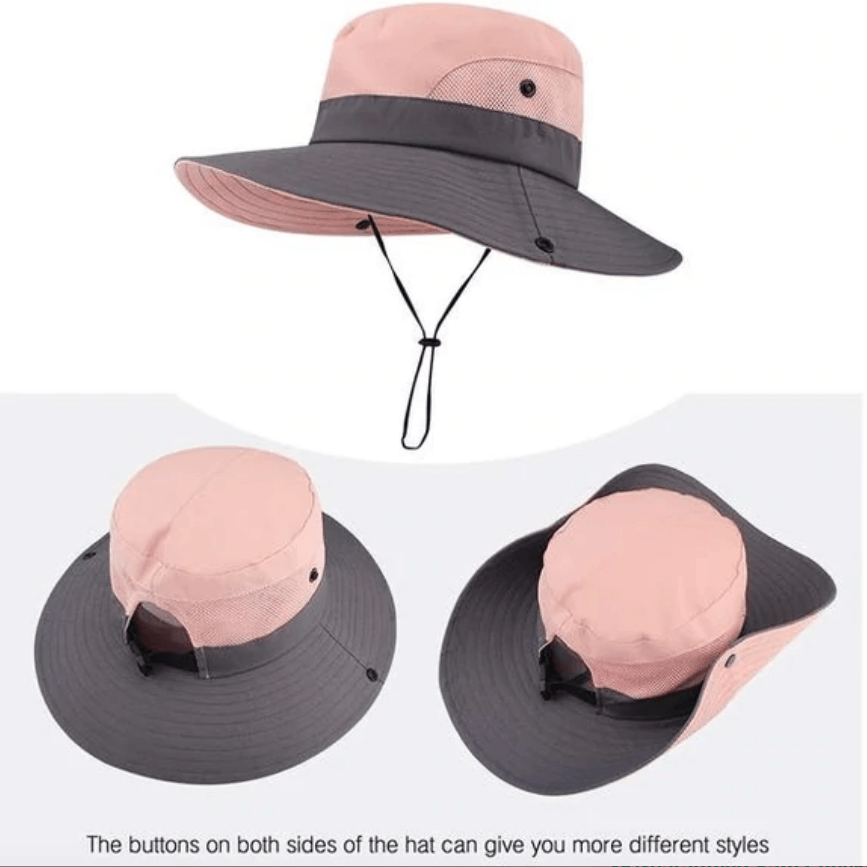 Cappello da Sole Pieghevole UV Protezione Tesa Larga