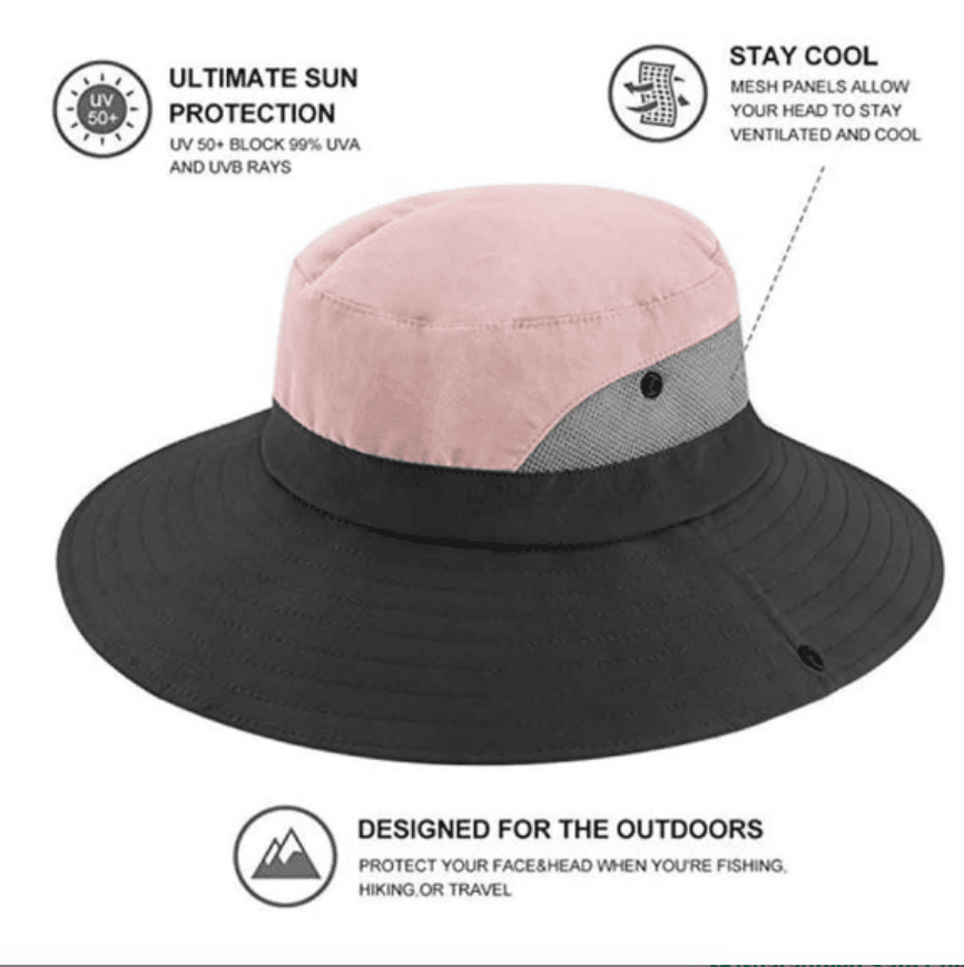 Cappello da Sole Pieghevole UV Protezione Tesa Larga
