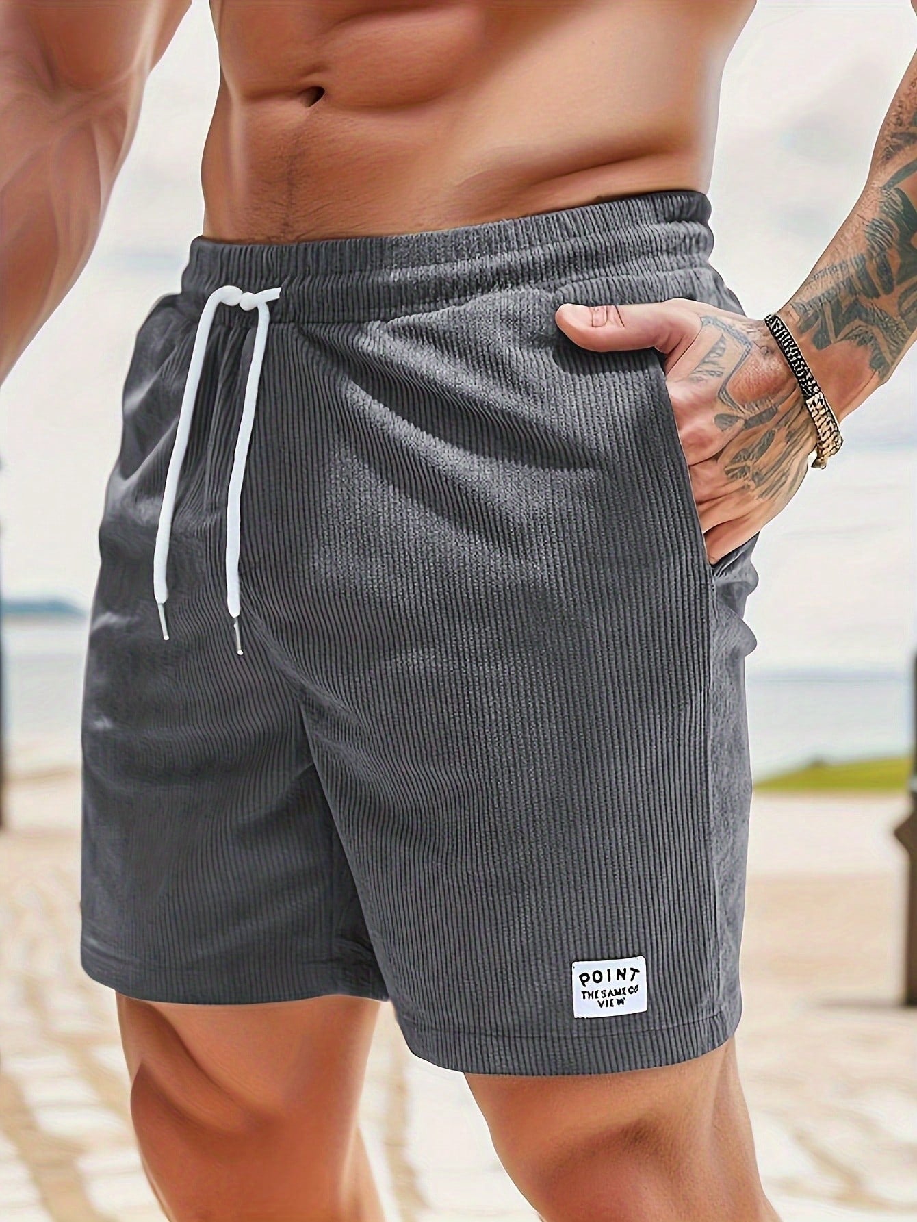 Pantaloncini Estivi Uomo Casual con Coulisse