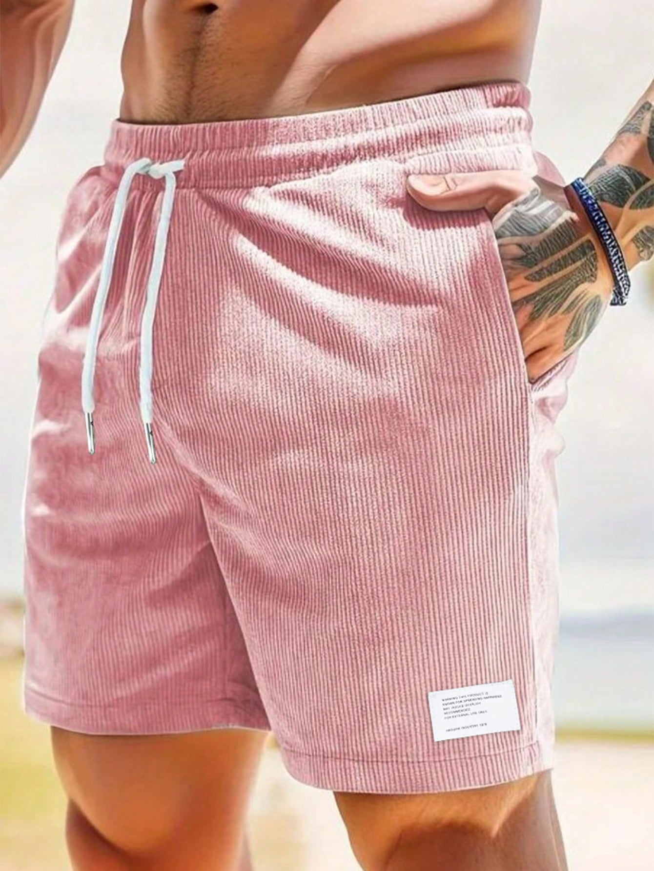 Pantaloncini Estivi Uomo Casual con Coulisse