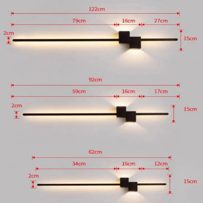 Linear LED Wall Light — Minimalist Indirect Lighting Modern 10