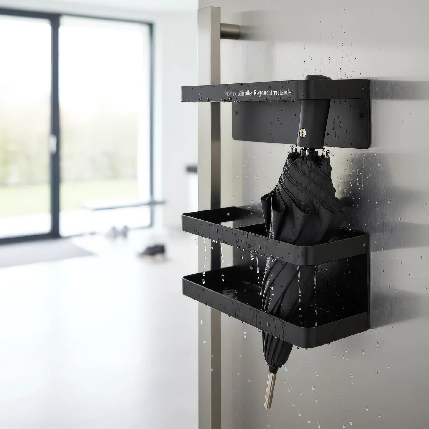 Robo Wall-Mounted Umbrella Stand — No-Drill Minimalist Design 5