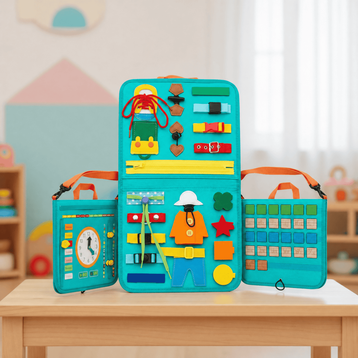 SkilliPanel Montessori Activity Board — 15 Sensory Skills 1