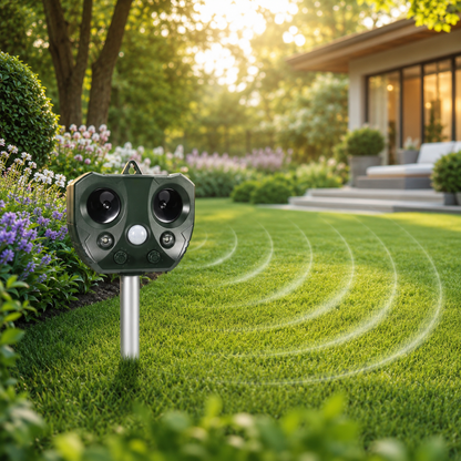 GardenSonic - Repellente Solare ad Ultrasuoni con Sensore PIR