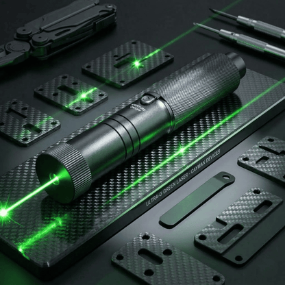 Krachtige Oplaadbare Laserpointer met Verstelbare Focus - Bereik 10.000 m