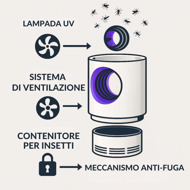 Elektrische UV-val voor Muggen en Vliegen - Veilig en Effectief