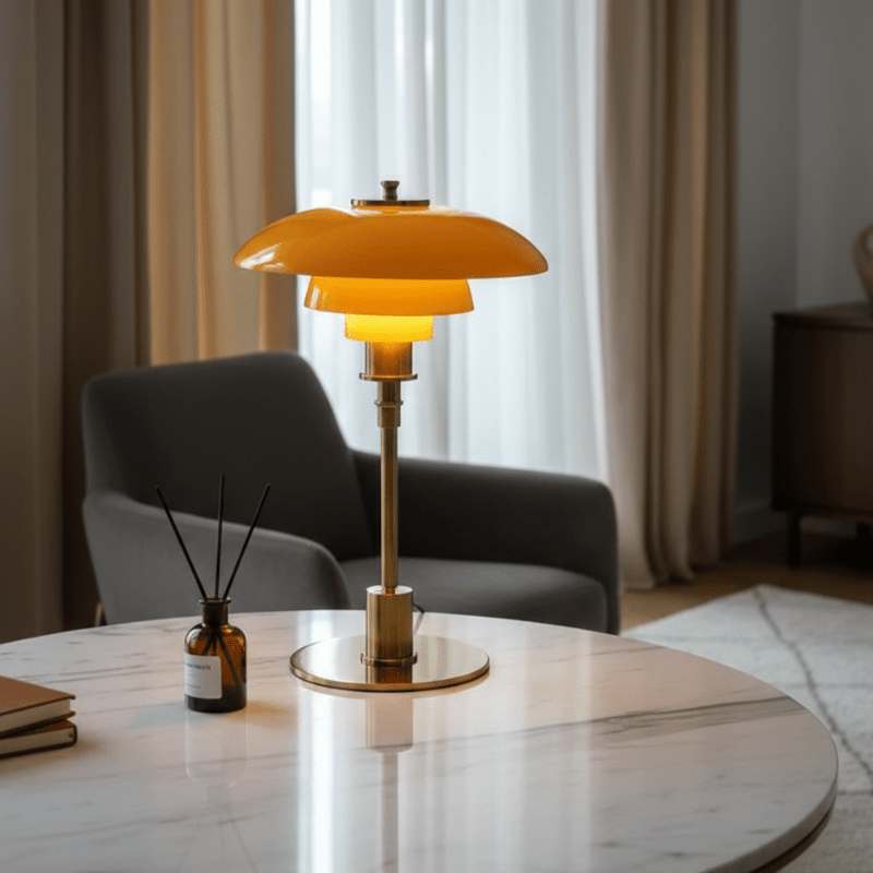 Nordic LED Glass Table Lamp — Minimalist Warm Light 3000K 1