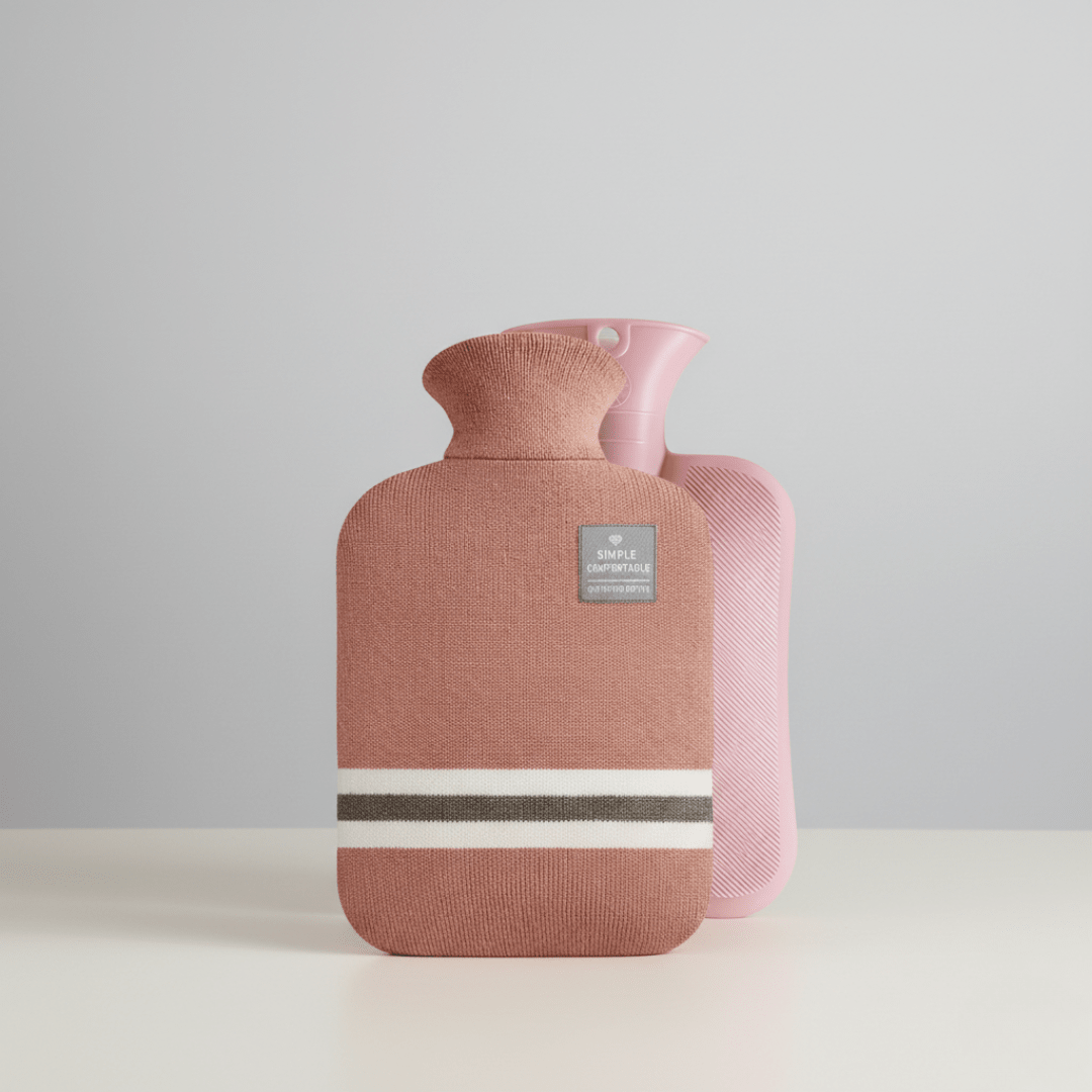 Borsa dell'Acqua Calda XL 2L con Fodera in Maglia — Calore Duraturo