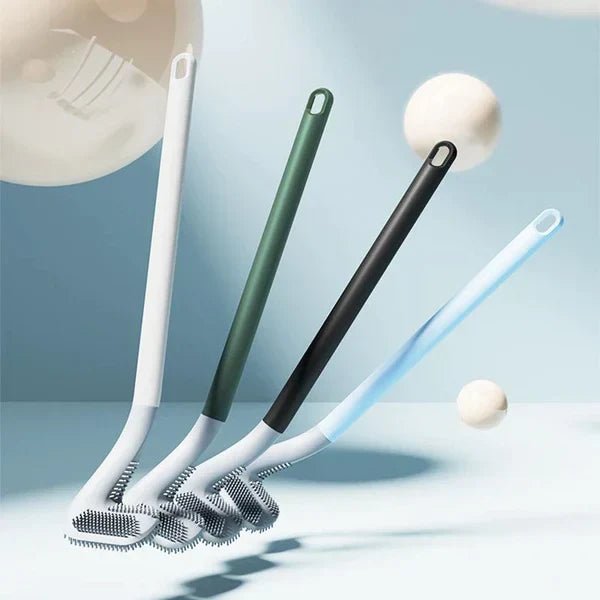 HygieneSwipe Flexible Toilet Brush — Flat Head & Wall Holder 5