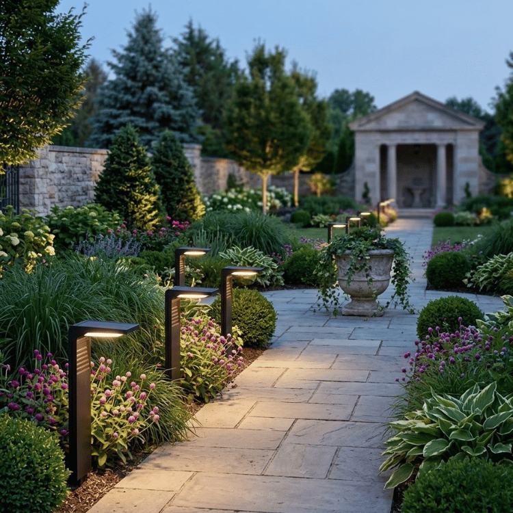 Moderne Zonne Tuinlamp in Zwart | Aanpasbare Buitenverlichting