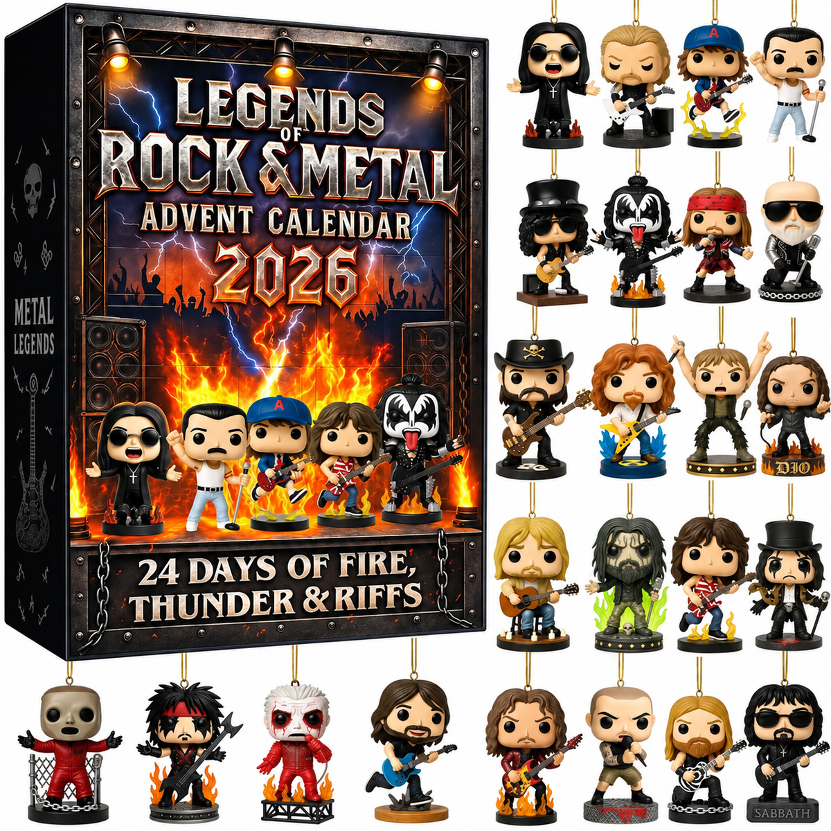Rock Legends Advent Calendar 2026 — 24 Collectible Rock Icons 2