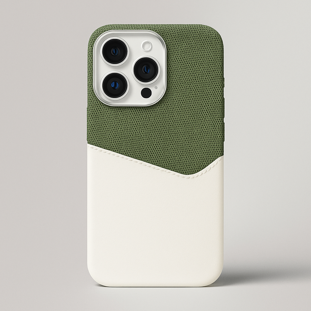 Cover iPhone in Pelle Vero con Porta Carte e MagSafe