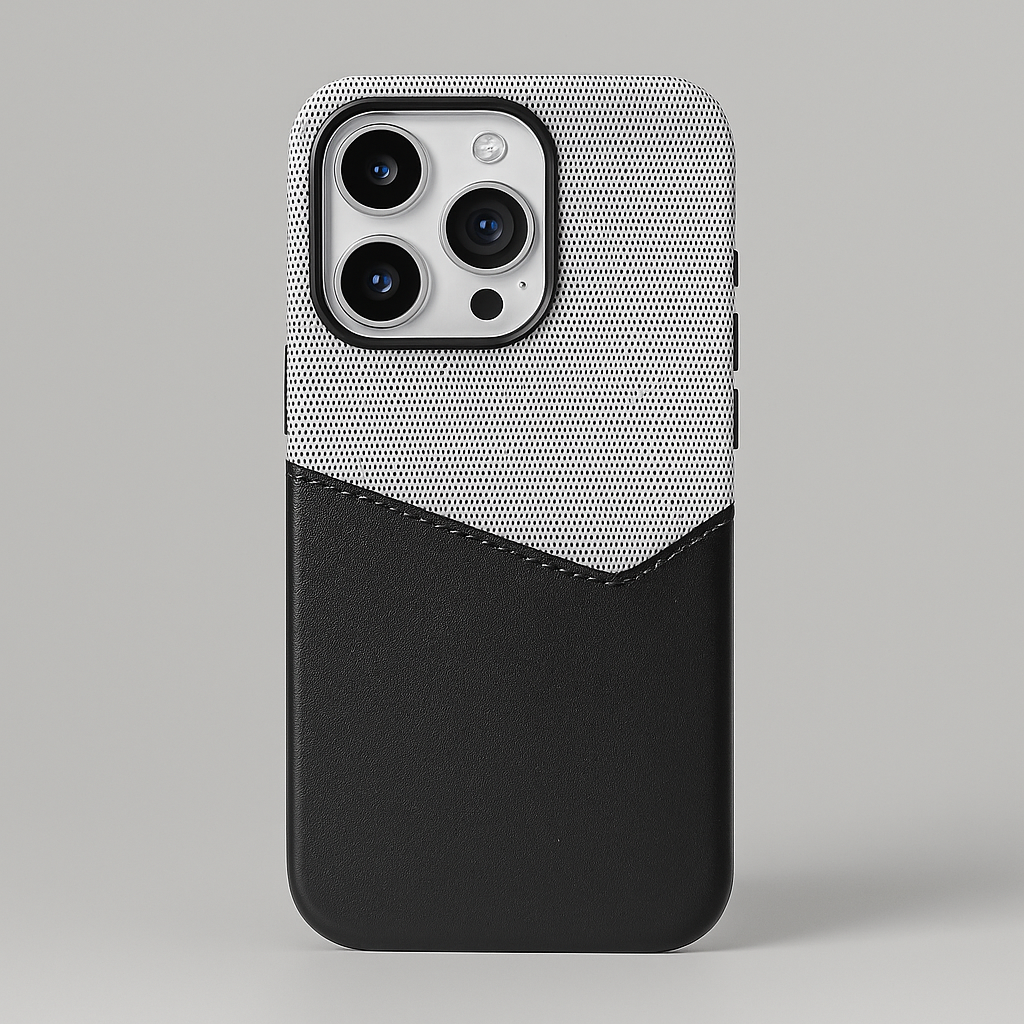 Cover iPhone in Pelle Vero con Porta Carte e MagSafe