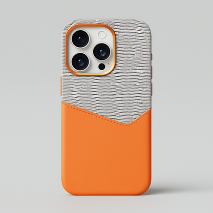 Cover iPhone in Pelle Vero con Porta Carte e MagSafe