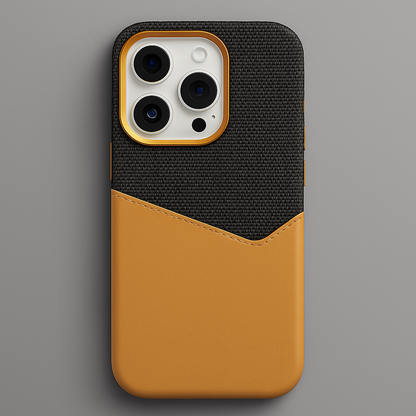 Cover iPhone in Pelle Vero con Porta Carte e MagSafe
