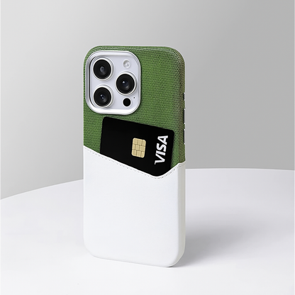 Cover iPhone in Pelle Vero con Porta Carte e MagSafe