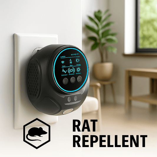 Repellente Ultrasonico a Spina per Topi e Ratti — 3200 m²