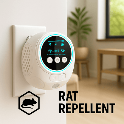 Repellente Ultrasonico a Spina per Topi e Ratti — 3200 m²