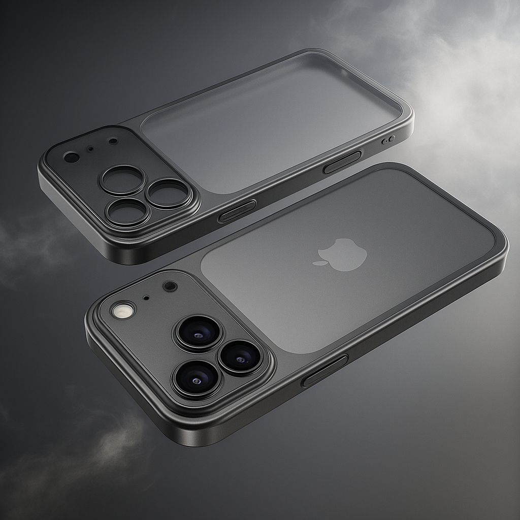 CarbonX Cover iPhone 17 Trasparente Antiurto con Bordo Elettroplaccato