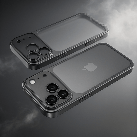CarbonX Cover iPhone 17 Trasparente Antiurto con Bordo Elettroplaccato