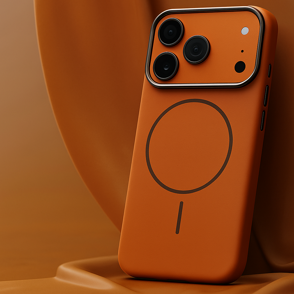 Montara Custodia iPhone in Pelle — Pattern Elefante & MagSafe