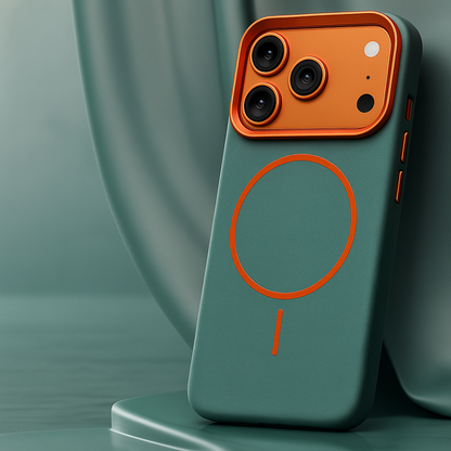Montara Custodia iPhone in Pelle — Pattern Elefante & MagSafe