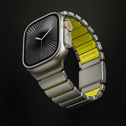 Aurex Titanium Band per Apple Watch con Chiusura Magnetica