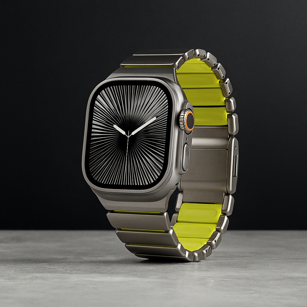 Aurex Titanium Band per Apple Watch con Chiusura Magnetica