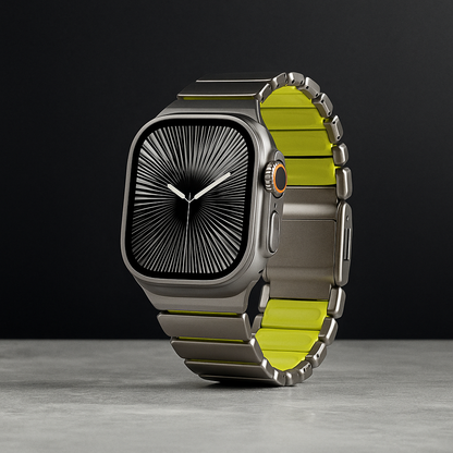 Aurex Titanium Band per Apple Watch con Chiusura Magnetica