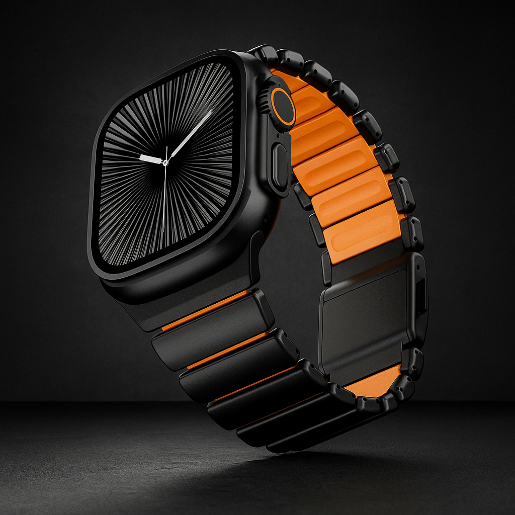 Aurex Titanium Band per Apple Watch con Chiusura Magnetica