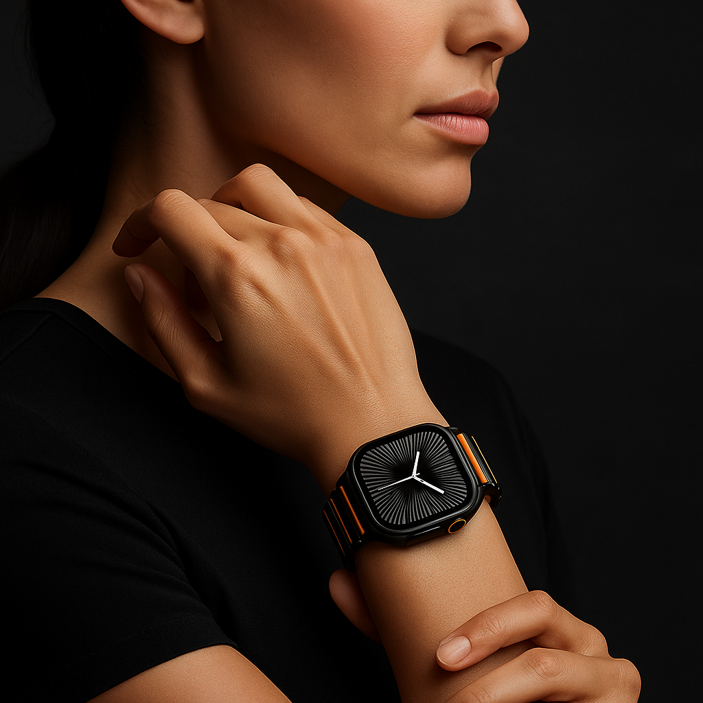 Aurex Titanium Band per Apple Watch con Chiusura Magnetica