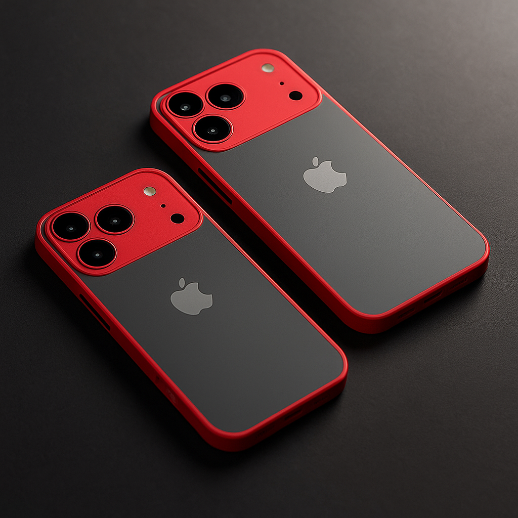 Cover iPhone 17 Opaca con Cornice in Alluminio e Protezione Ibrida