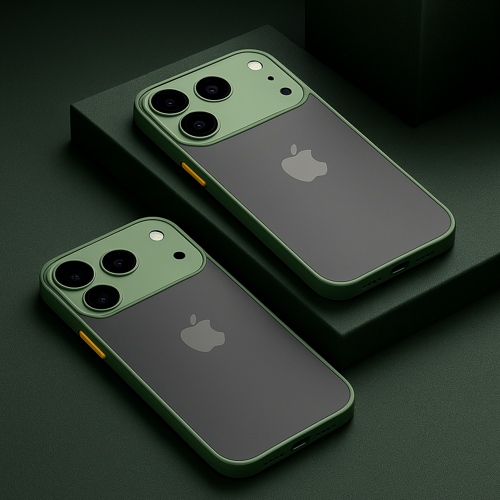 Cover iPhone 17 Opaca con Cornice in Alluminio e Protezione Ibrida