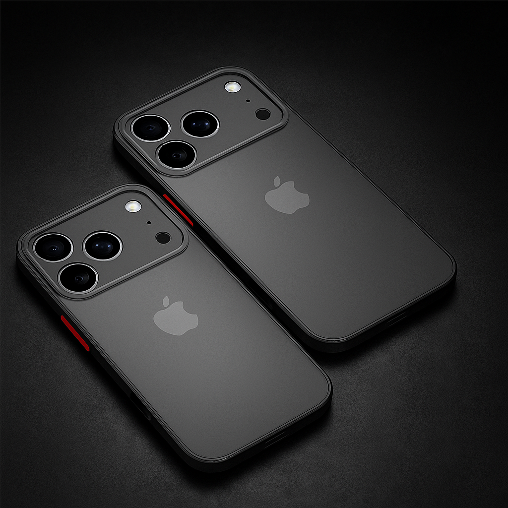 Cover iPhone 17 Opaca con Cornice in Alluminio e Protezione Ibrida