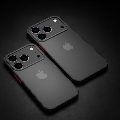 Cover iPhone 17 Opaca con Cornice in Alluminio e Protezione Ibrida