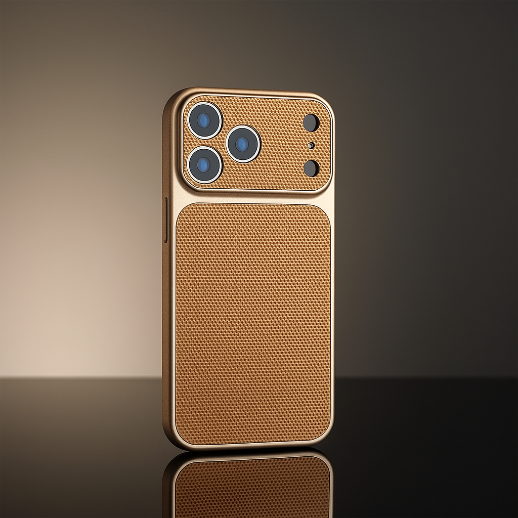 Cover iPhone in Pelle Ibrida con MagSafe e Protezione Obiettivo