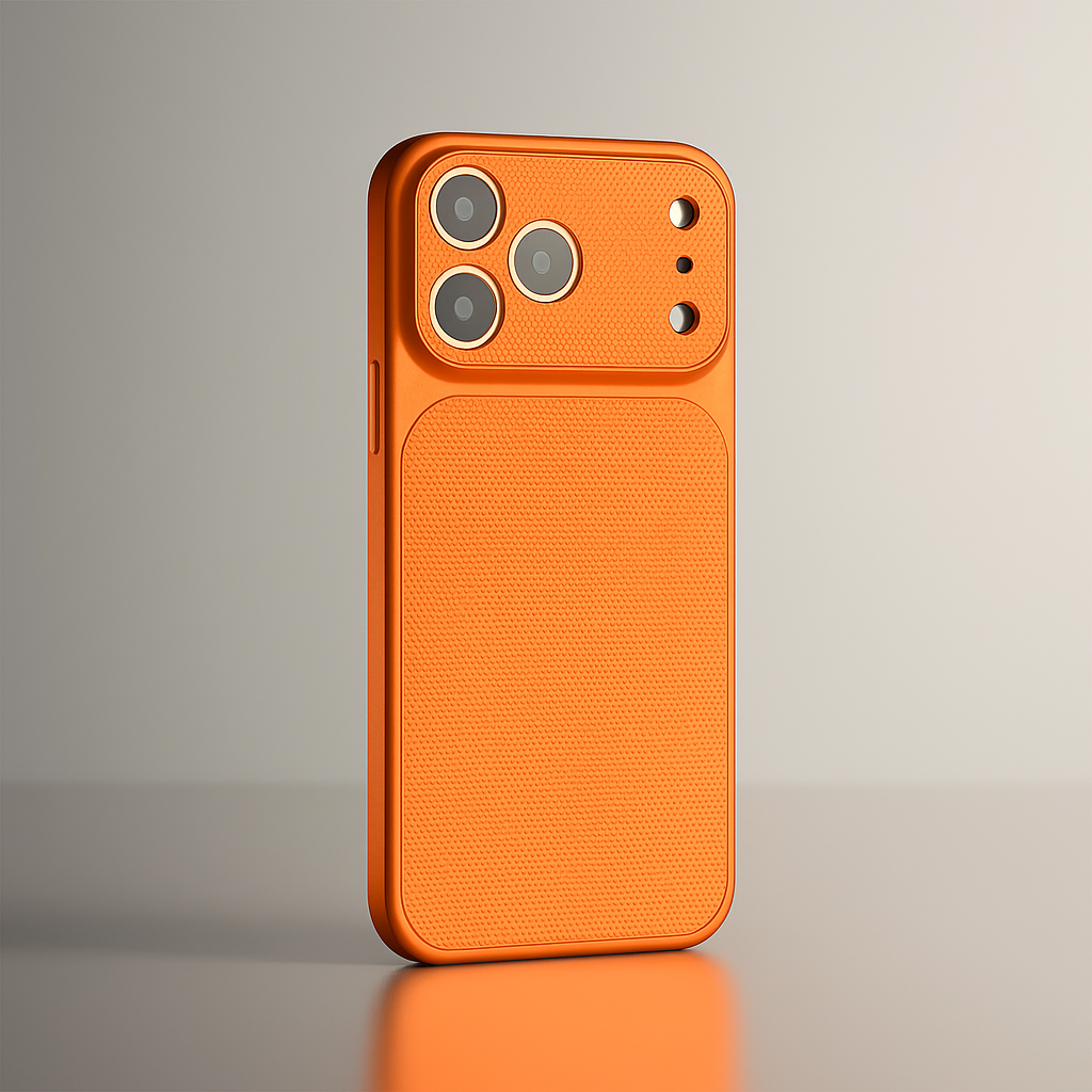 Cover iPhone in Pelle Ibrida con MagSafe e Protezione Obiettivo