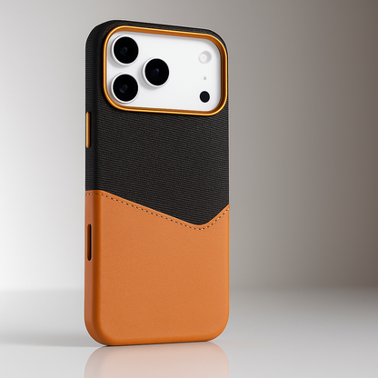 Cover iPhone in Pelle Vero con Porta Carte e MagSafe