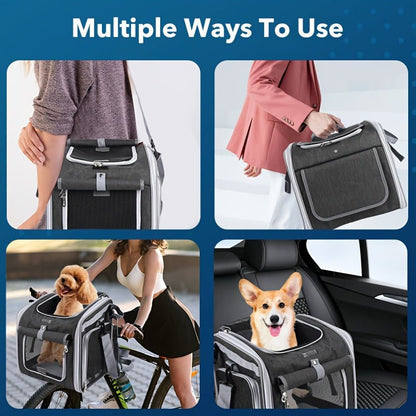 Bike Basket for Pets — Expandable Front Carrier for Dogs & Cats 11