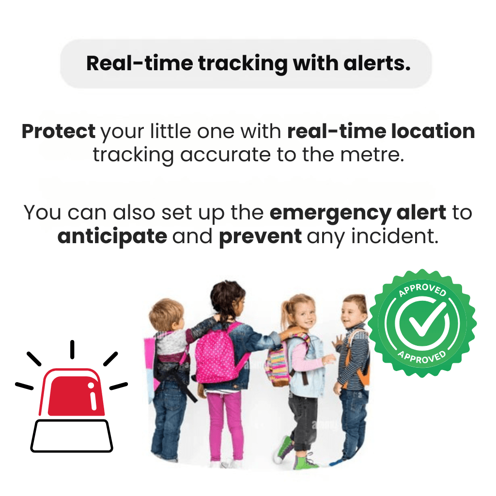 GPS Tracker per Bambini Localizzazione Tempo Reale SOS