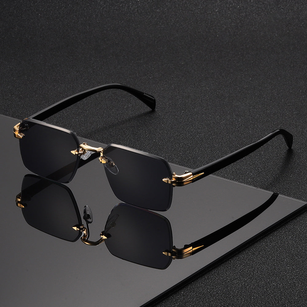 Rimless Square Glasses for Men — Lightweight Minimal Design 4