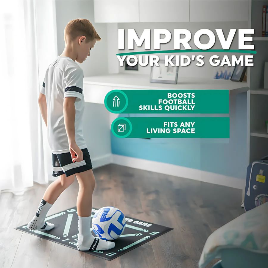 Football Pro Tappetino Allenamento Calcio con Programma Video