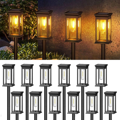 Lampade Solari da Giardino LED Bianco Caldo Esterno