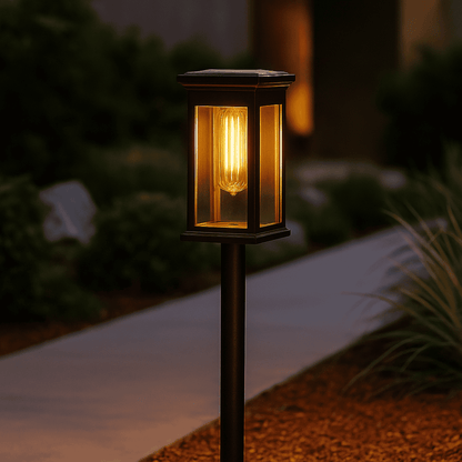 Lampade Solari da Giardino LED Bianco Caldo Esterno